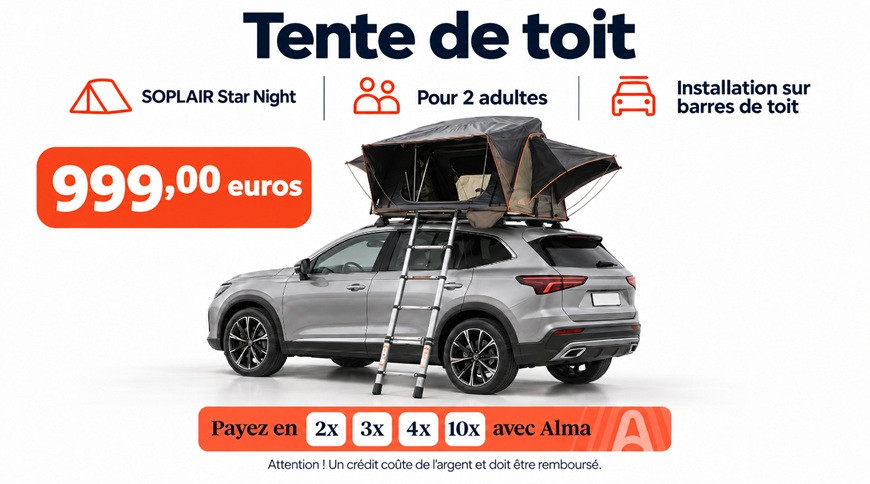 Tente de toit souple Soplair Star Night